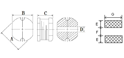 C型功率電感外部尺寸